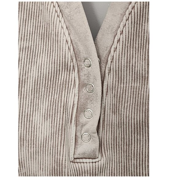 Kali Rose Ribbed Bralette Crop Top in Tan Size 1X/2X - Picture 4 of 5